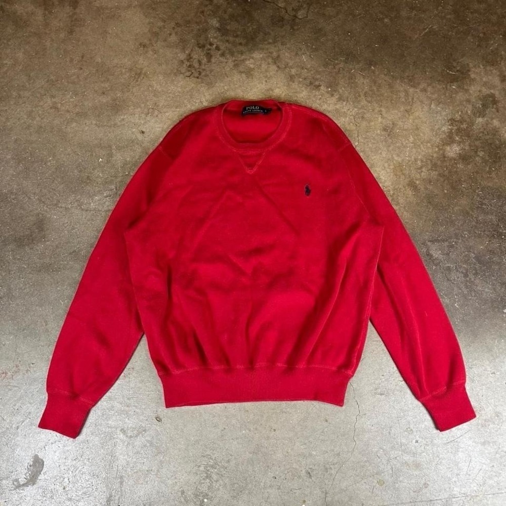 Ralph‎ Lauren red crewneck sweatshirt Men's Size L